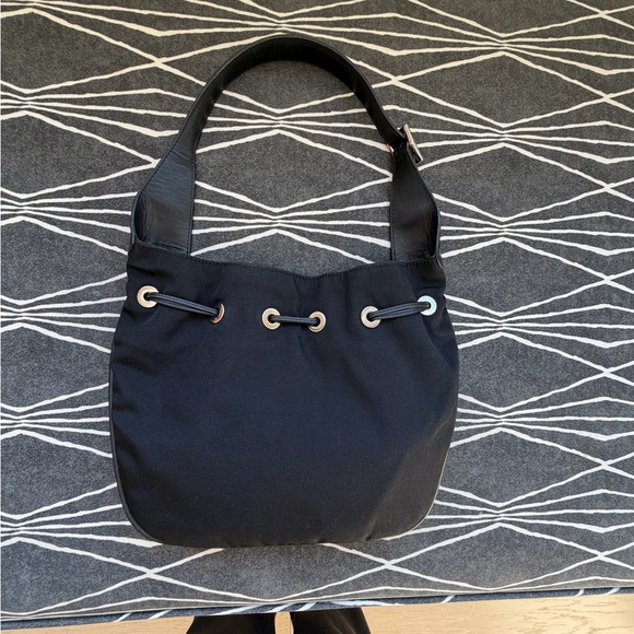 Vintage Gucci Tom Ford Era Black Nylon Small Hobo Shoulder Bag - authentic - Picture 3 of 5